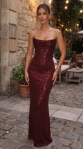 Vestido Largo de Lentejuelas Gala