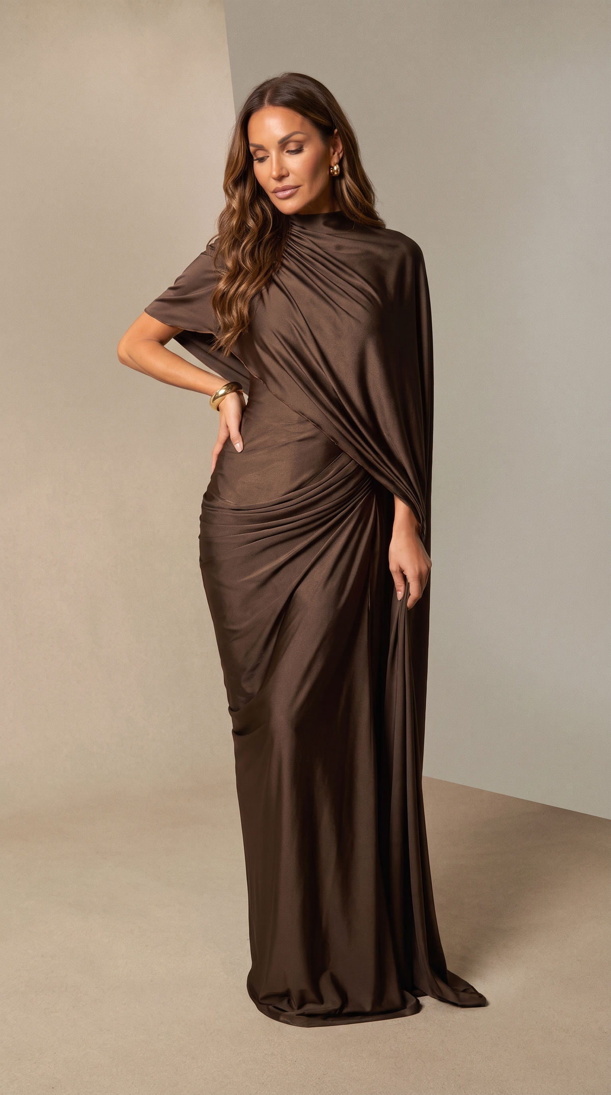 Alessia | Vestido Chocolate
