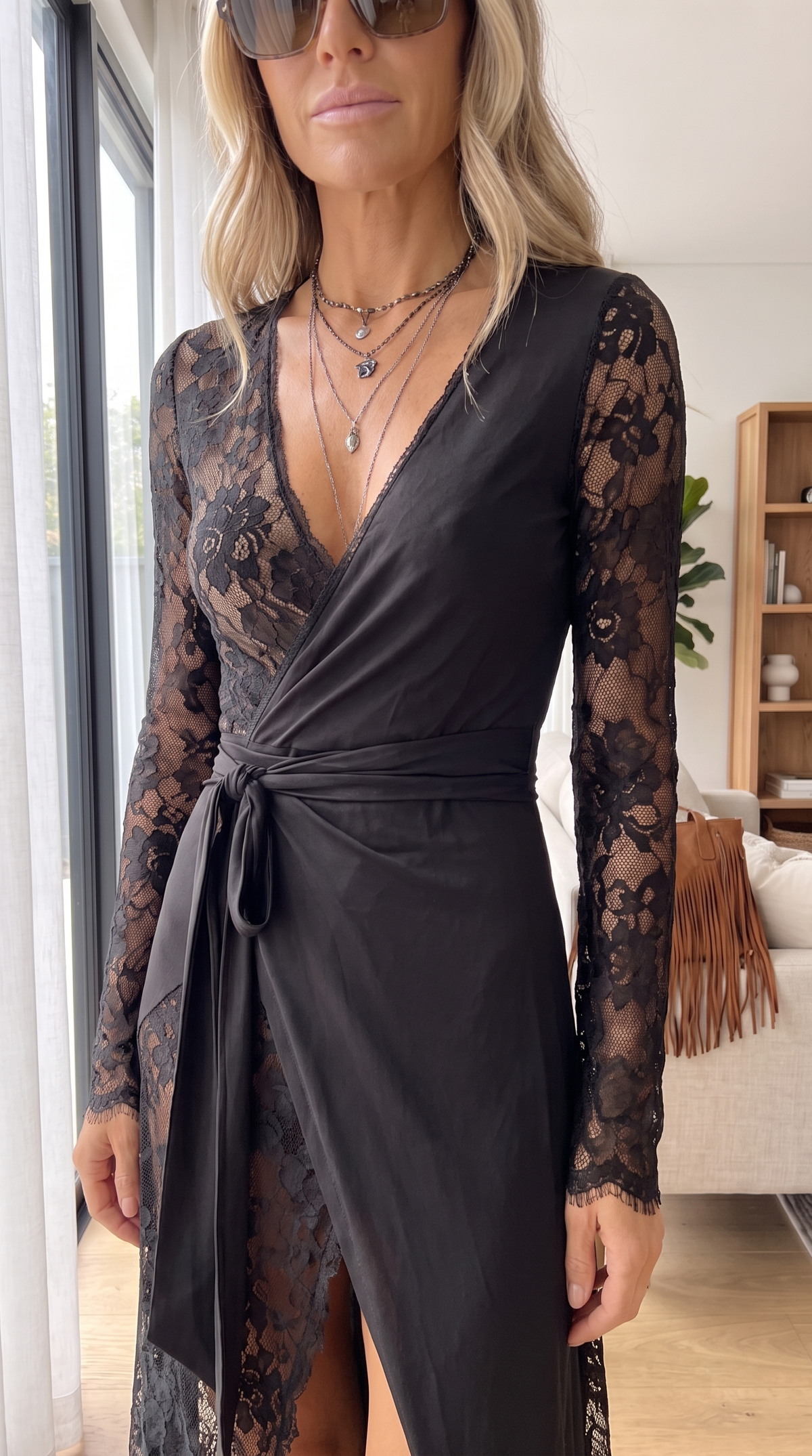 Aitana | Vestido largo de encaje