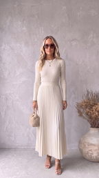 Aura | Vestido Midi Plisado