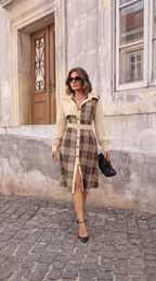 Siena | Vestido camisero de cuadros