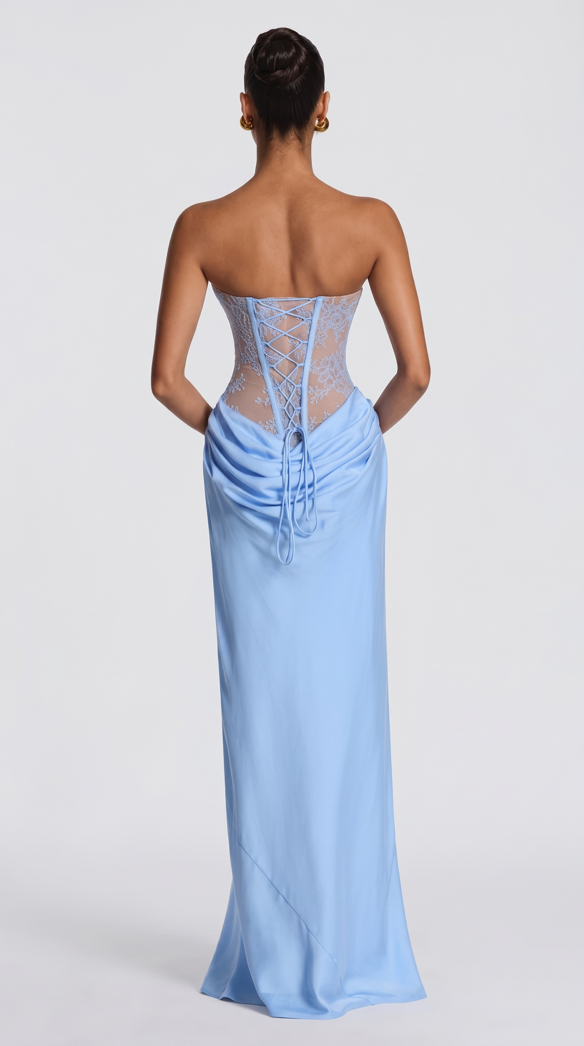 Aura | Vestido Largo Corsé Drapeado