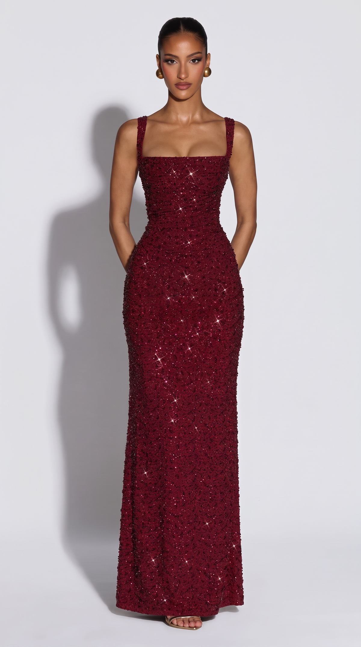 Aura | Vestido Largo de Fiesta Brillante