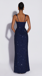 Aura | Vestido Largo de Fiesta Brillante