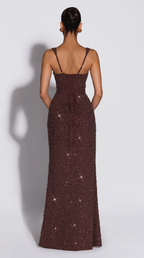 Aura | Vestido Largo de Fiesta Brillante